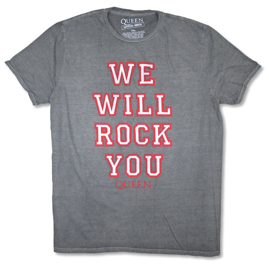 Queen We Will Rock You Stonewash T-shirt