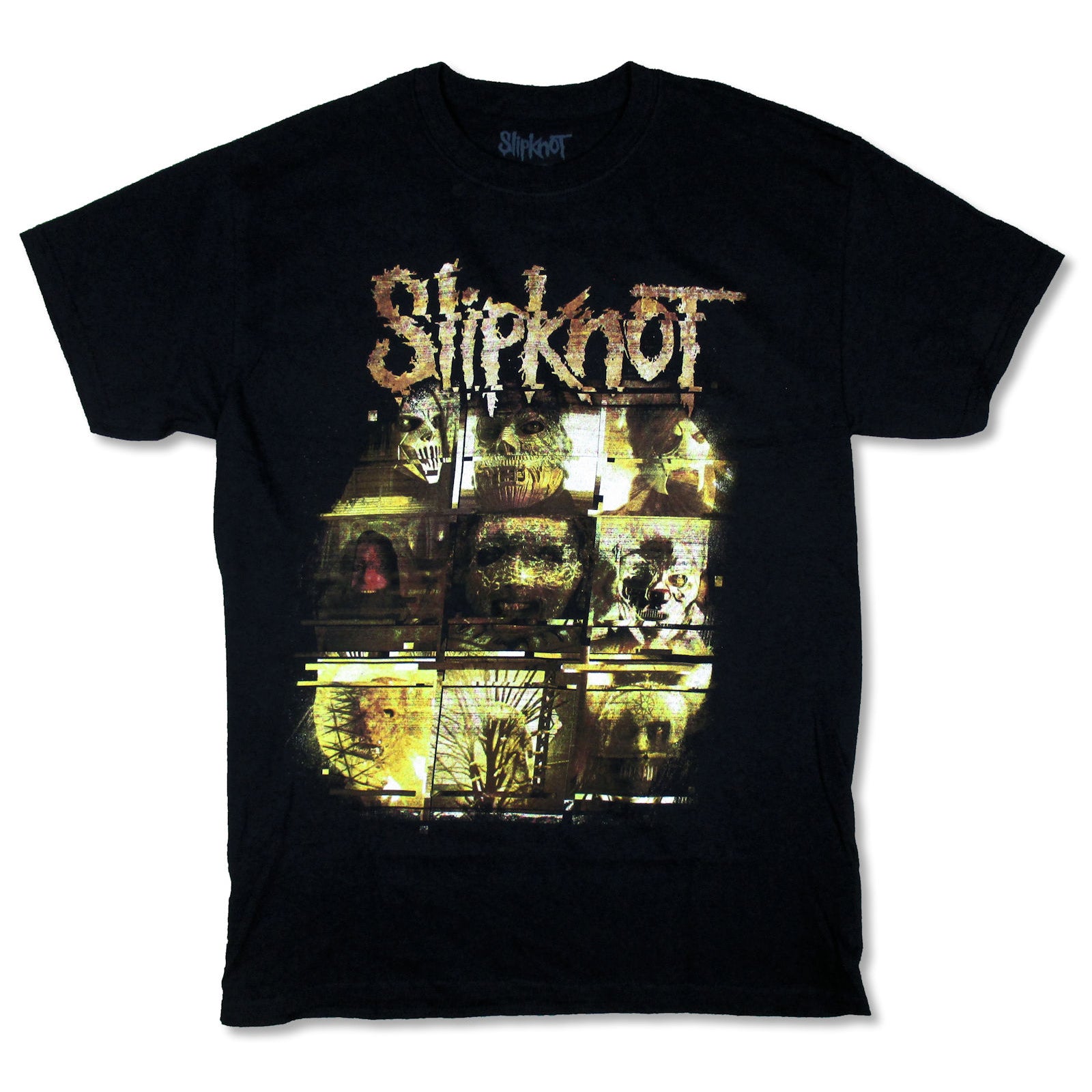 Slipknot Distorted Yellow Flames T-shirt