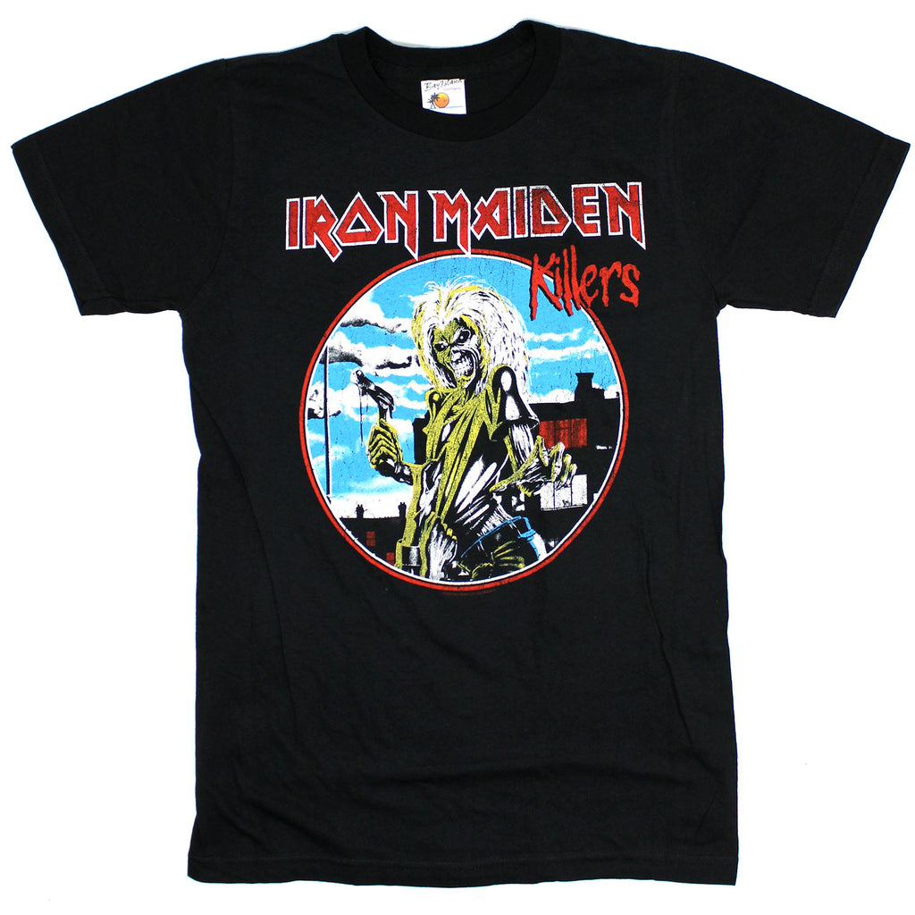 Iron Maiden Killers Distressed Circle Image T-shirt 437747 | Rockabilia ...