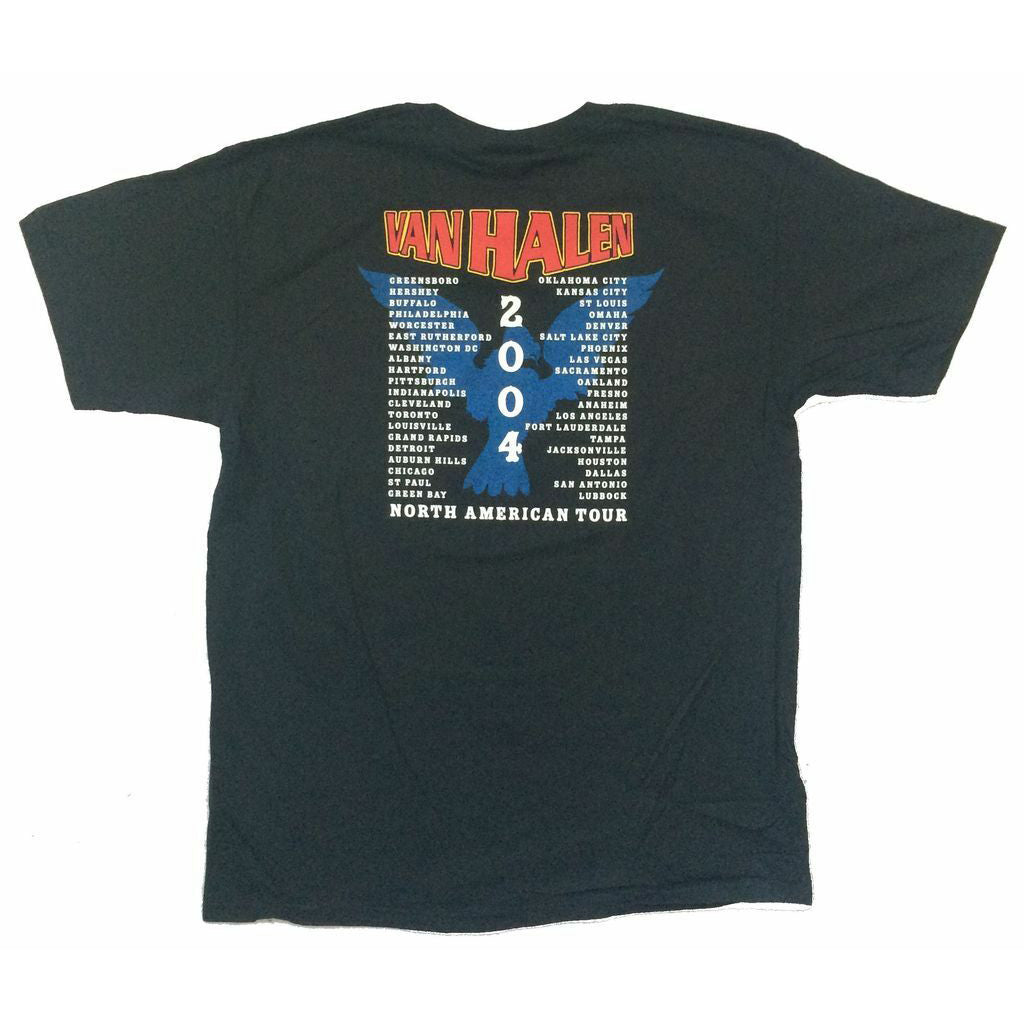 Van Halen Eagle Image Tour 2004 Usa Canada T-shirt