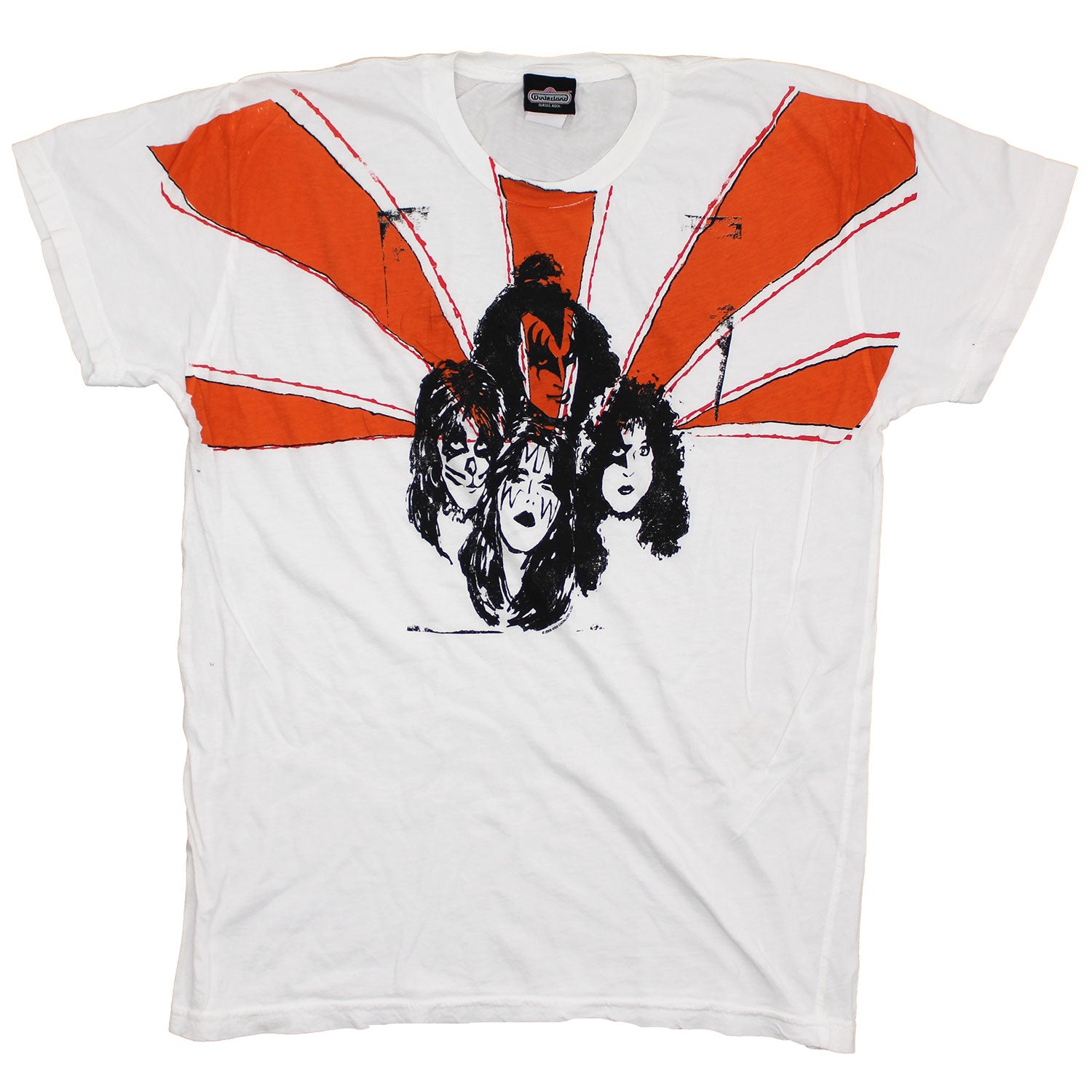 KISS Classic Makeup Faces Group Rays Image T-shirt