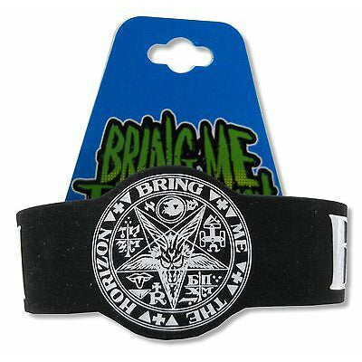 Symbols Circle Black Silicone Wristband Rubber Bracelet