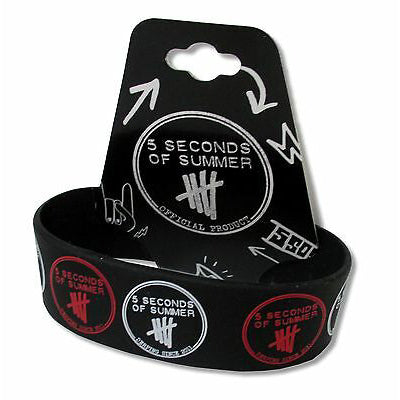 Circles Logo Black Rubber Wristband Rubber Bracelet