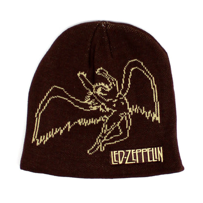 Swan Song Image Brown Beanie Beanie
