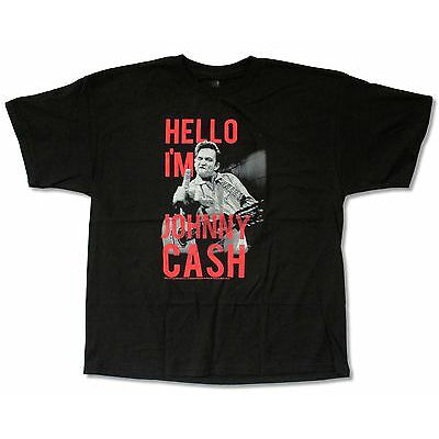 Johnny Cash Johnny Cash Hello T-shirt