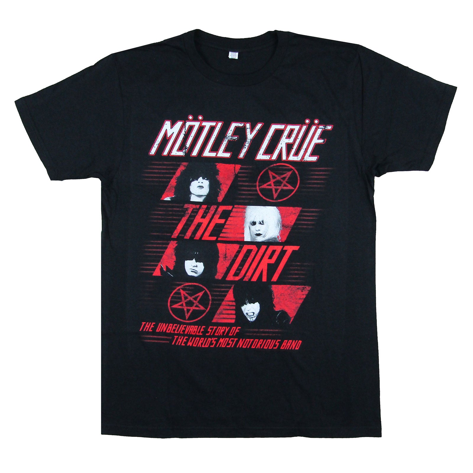Motley Crue The Dirt Story Of Band T-shirt