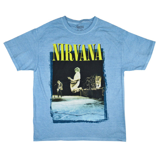 Nirvana Yellow Logo Jump Heather T-shirt