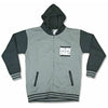 Varsity  Zip Up Zippered Hooded Sweatshirt