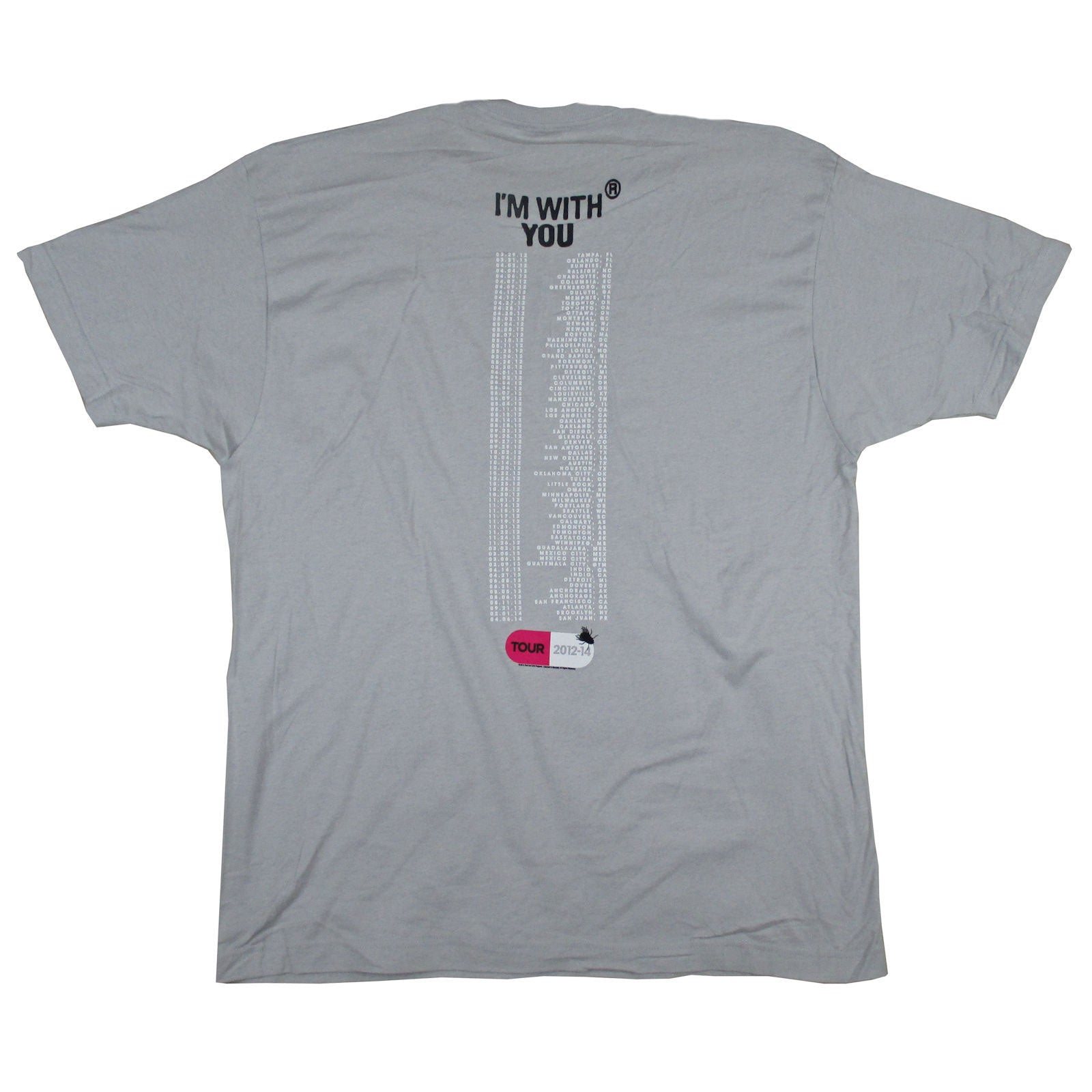 Red Hot Chili Peppers I''m With You Tour Tampa San Juan T-shirt