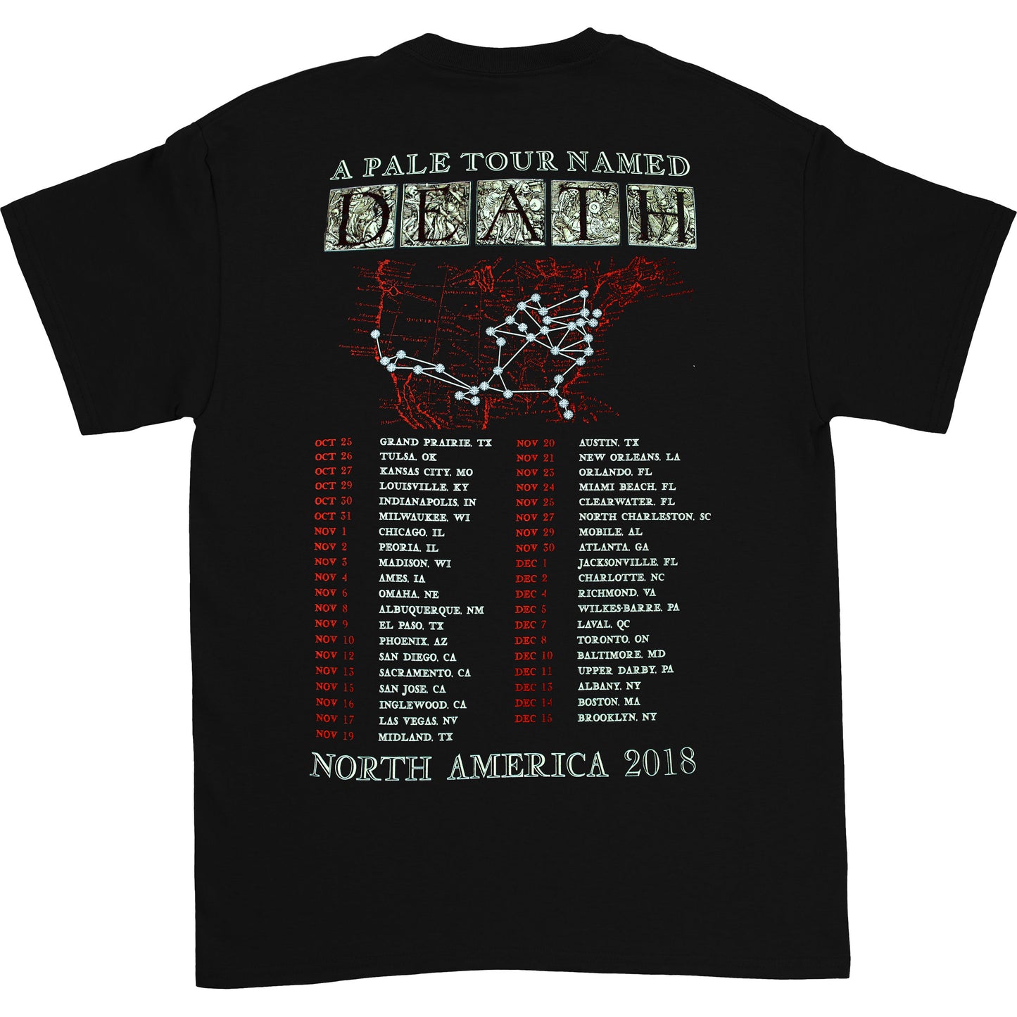 Prequelle Cover 2018 N.A. Tour Tee T-shirt