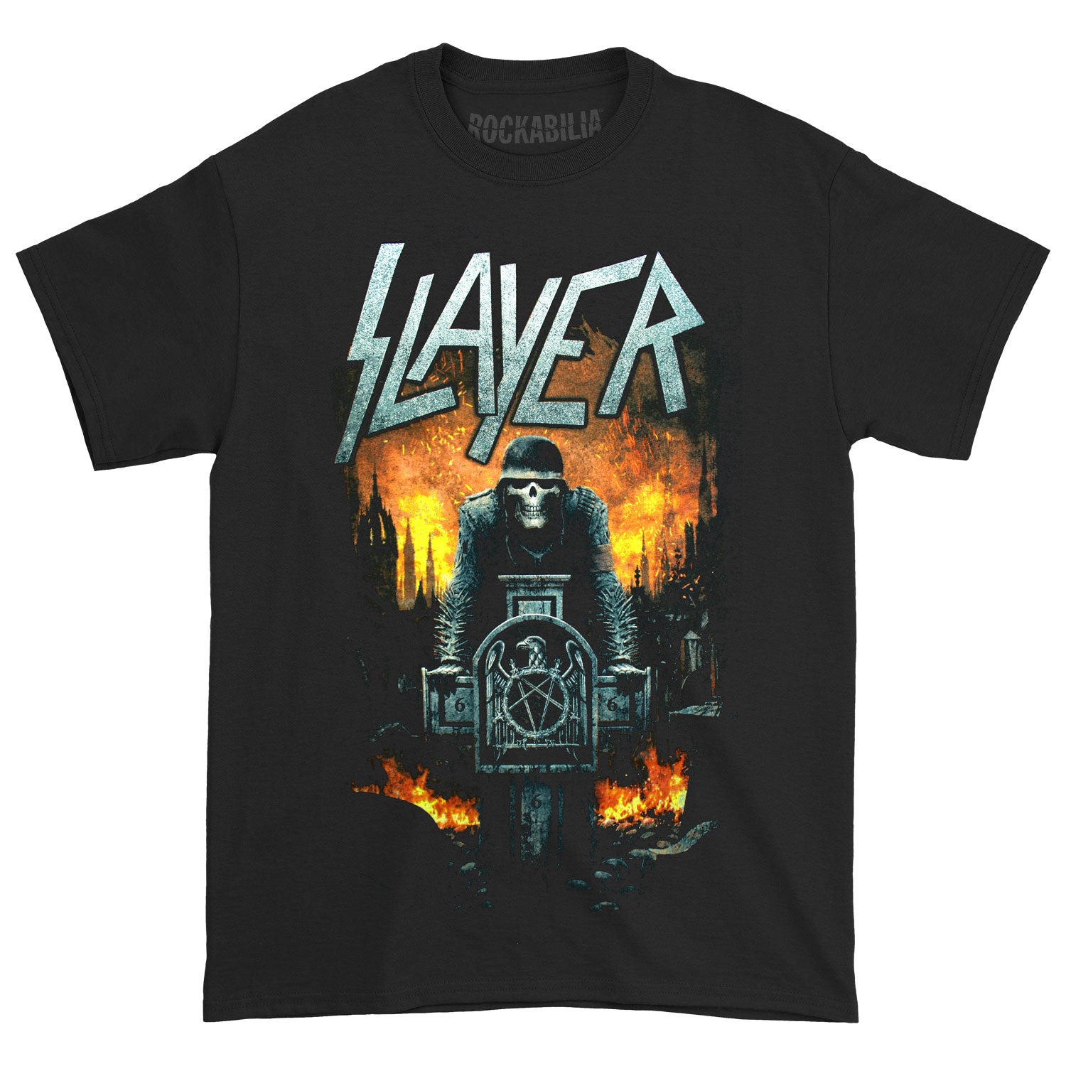 Slayer Slaytanic Grave Digger 2018 N.A. Tour Tee T-shirt
