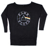 Vintage Distressed Circle Prism Logo Junior Top