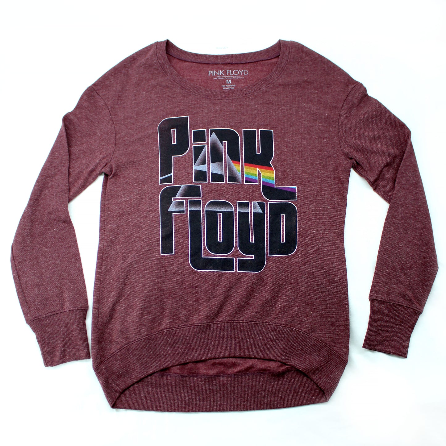 Stacked White Outline Logo Filled With Prism Sweater Sweatshirt