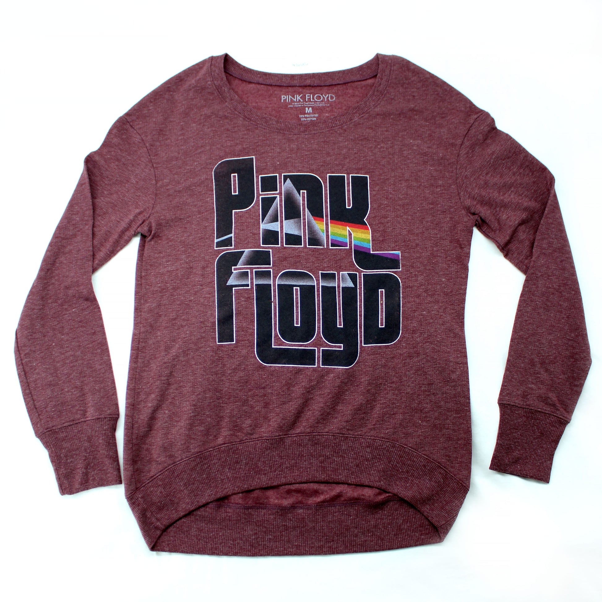 Stacked White Outline Logo Filled With Prism Sweater Sweatshirt