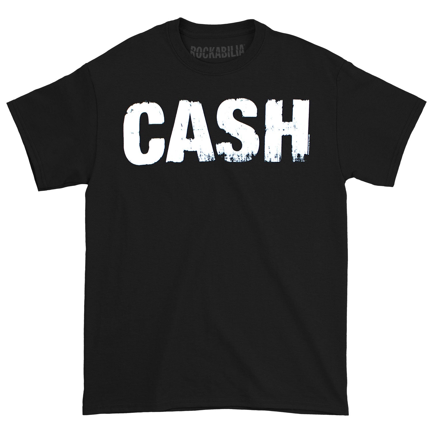 Johnny Cash Distressed Logo Tee T-shirt