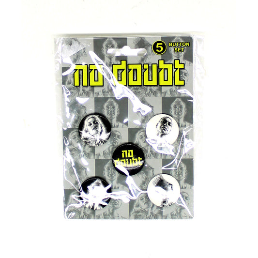 No Doubt 5 Button Set Collector Items