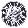 Round Black & White Zombie Logo Back Patch