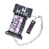 Embroidered Purple Logo Tri-Fold Wallet