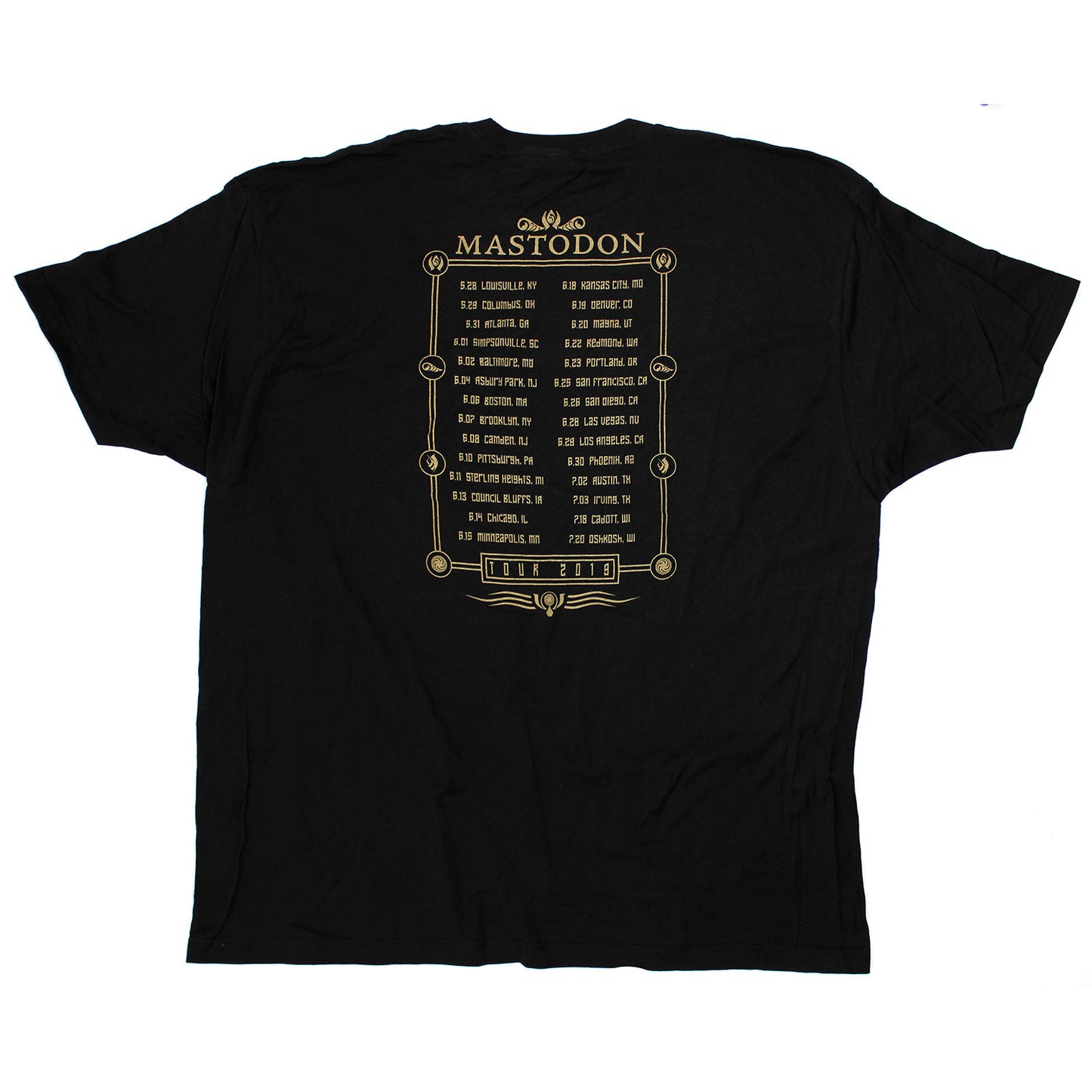 Mastodon Vibrant Eagle 2019 Tour Tee T-shirt