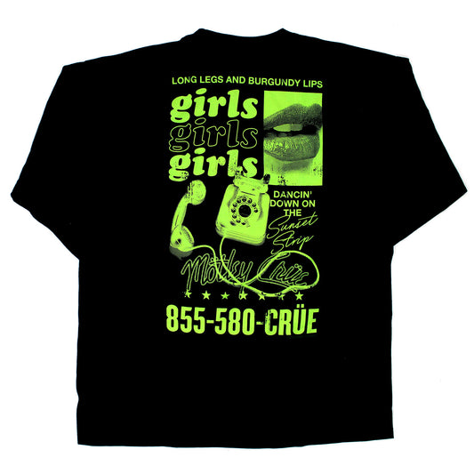 855-580-CRUE Long Sleeve Tee Long Sleeve