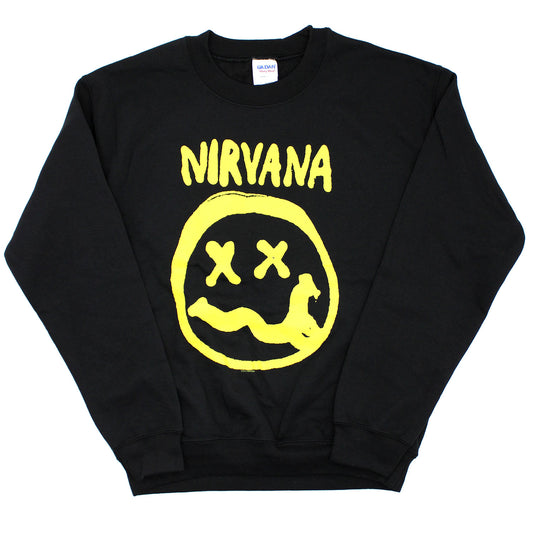 Nirvana Hand Drawn Smiley Logo Sweatshirt
