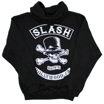 Slash R&FN'R Hollywood, CA Biker Patch Zippered Hooded Sweatshirt