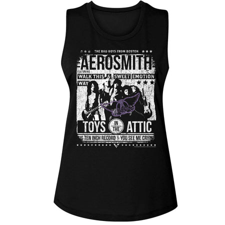Aerosmith Aero Poster Womens Tank