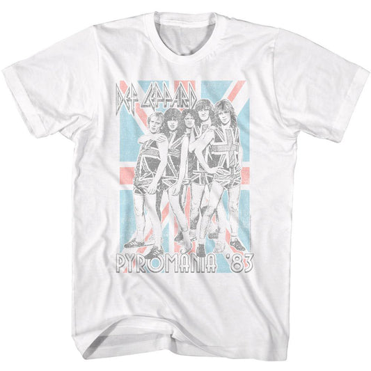 Def Leppard Def Leppard Pyromania Flag T-shirt