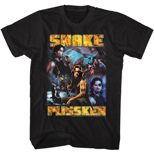 Escape From New York Snake Collage T-shirt