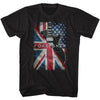 Foreigner Flags And Guitar T-shirt