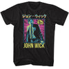 John Wick Neon Manga Ish T-shirt