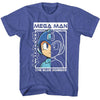 Mega Man Half Color Half Outline T-shirt