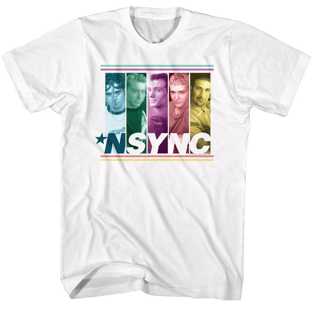 Nsync Nsync Multicolored Boxes T-shirt 440085 | Rockabilia Merch Store