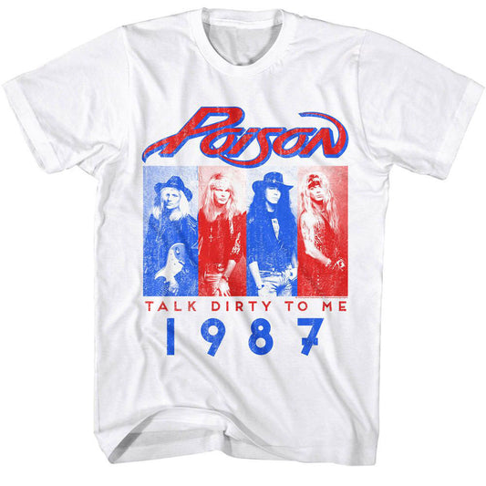 Poison Poison Talk Dirty 1987 T-shirt