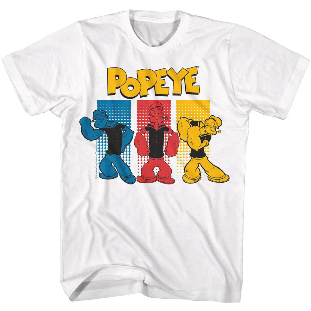 Popeye Halftone Rectangles T-shirt