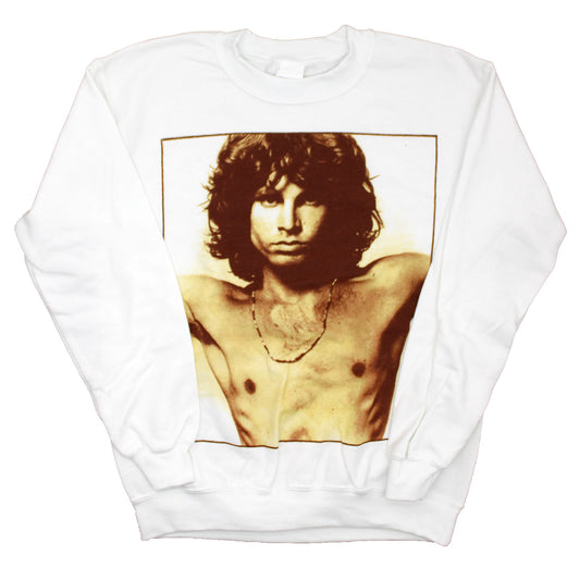 Doors Doors Boxed Sepia Tone Jim Morrison Shirtless Photo Sweatshirt