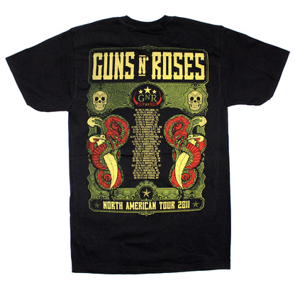 Guns N Roses North American Tour 2011 (Orlando - Las Vegas) T-shirt