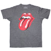 Distressed Lips On Dark Heather Gray Tee Slim Fit T-shirt