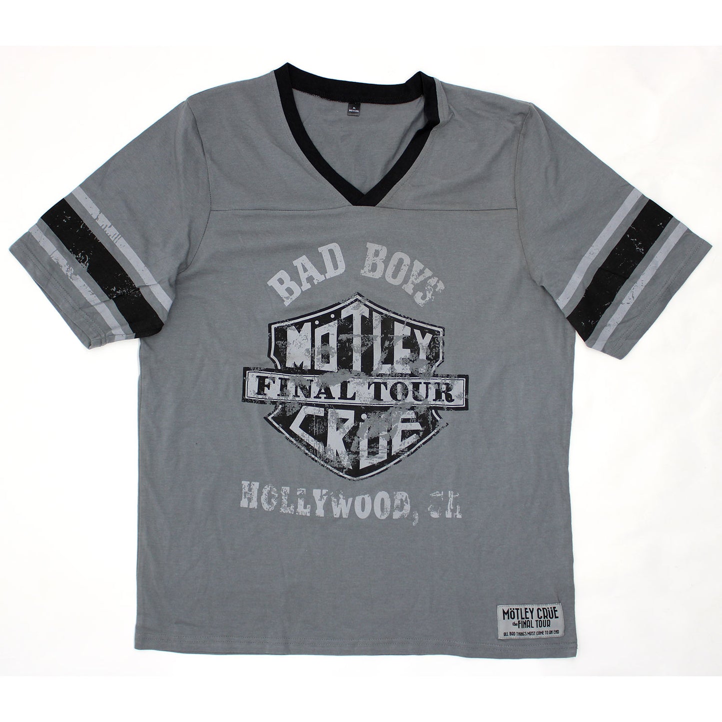 Motley Crue V-Neck Football Jersey Tee Footbal Jersey