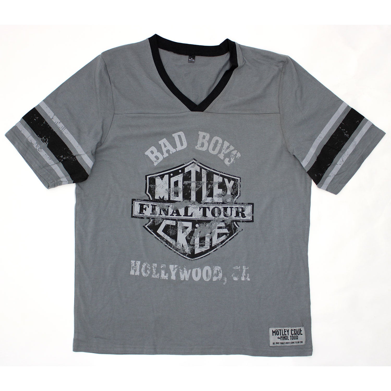 Motley Crue V-Neck Football Jersey Tee Footbal Jersey