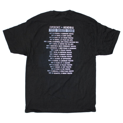 Jimi Hendrix W.C.S.B. Tribute Tour Gray Print Tee T-shirt