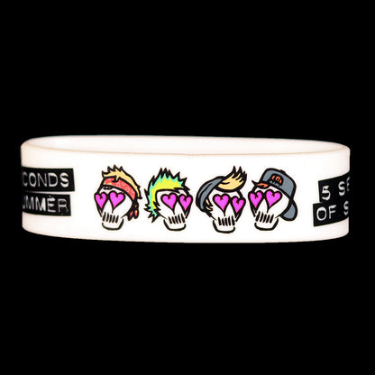 Heart Eyes Rubber Bracelet
