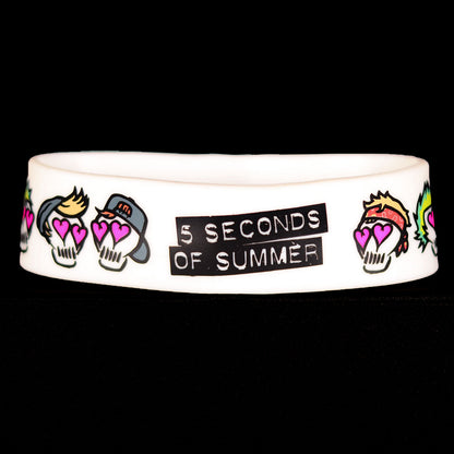 Heart Eyes Rubber Bracelet