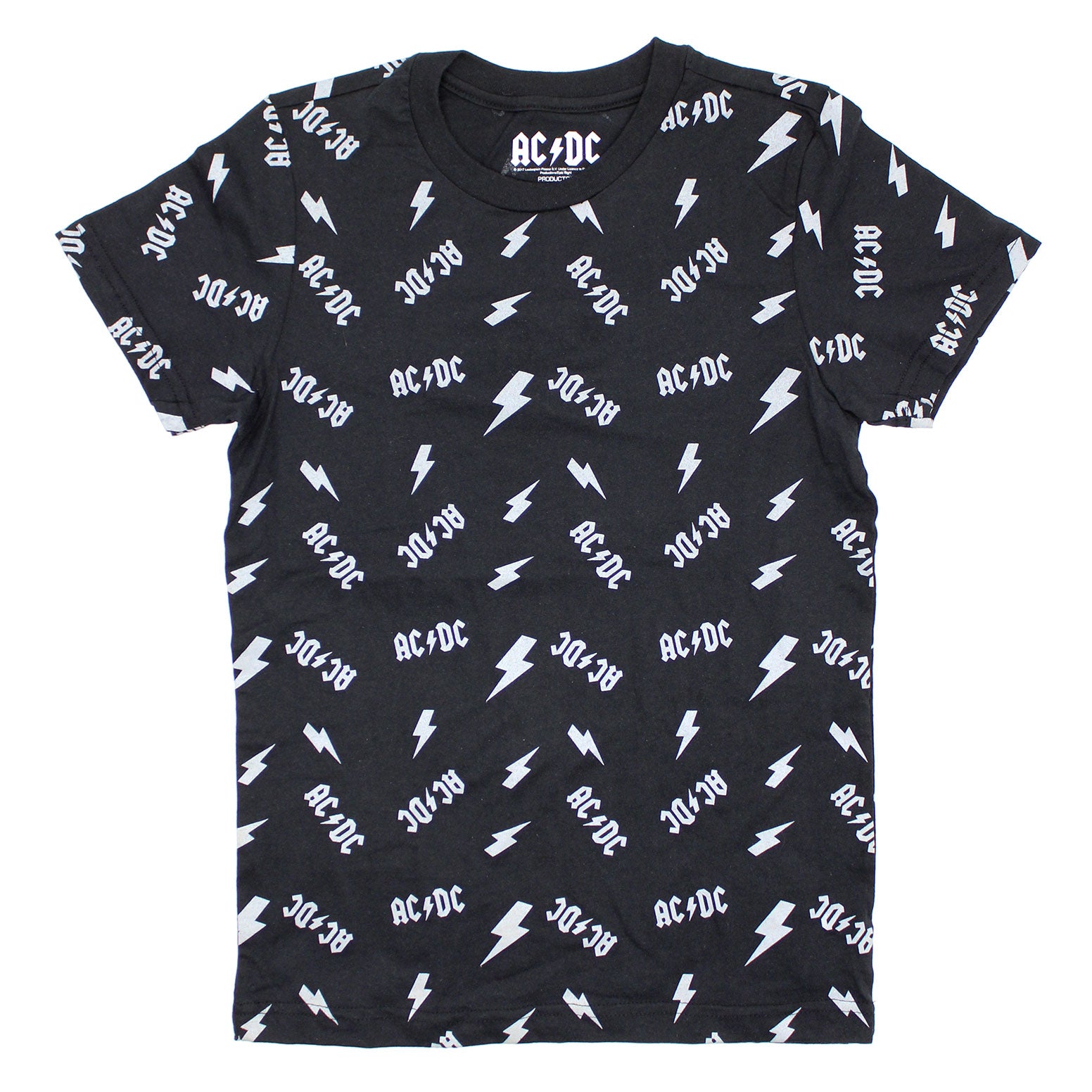 Allover Print Logos & Lightning Bolts T-shirt