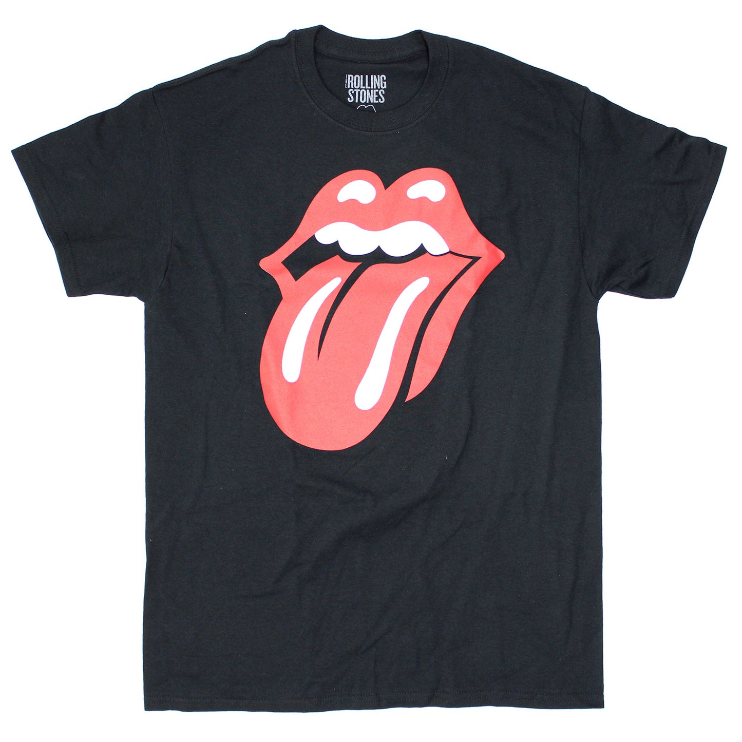 Rolling Stones Tongue Events 10/16 on Black Tee T-shirt