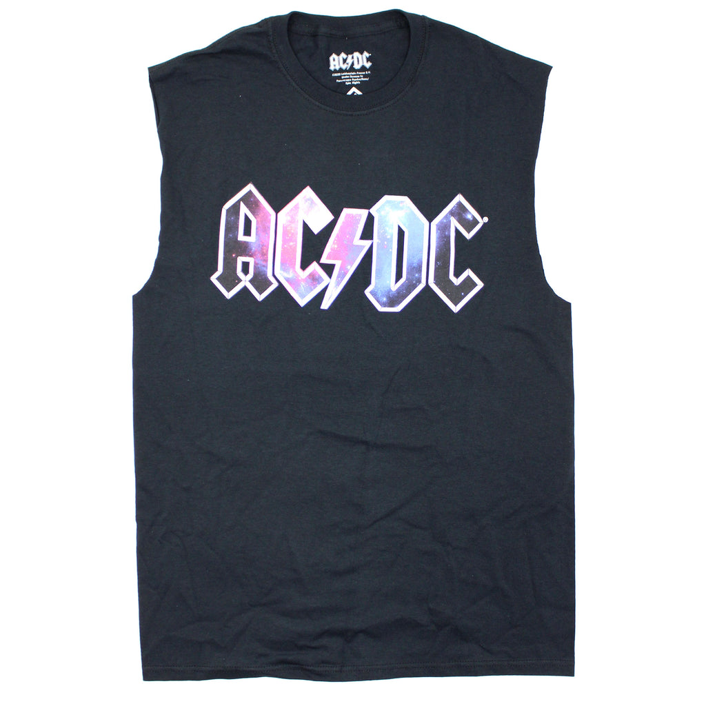 AC/DC Galaxy Filled Logo Mens Tank 440826 | Rockabilia Merch Store