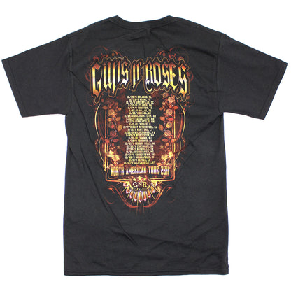 Skulls With Eagle Wings & GN'R Logo T-shirt