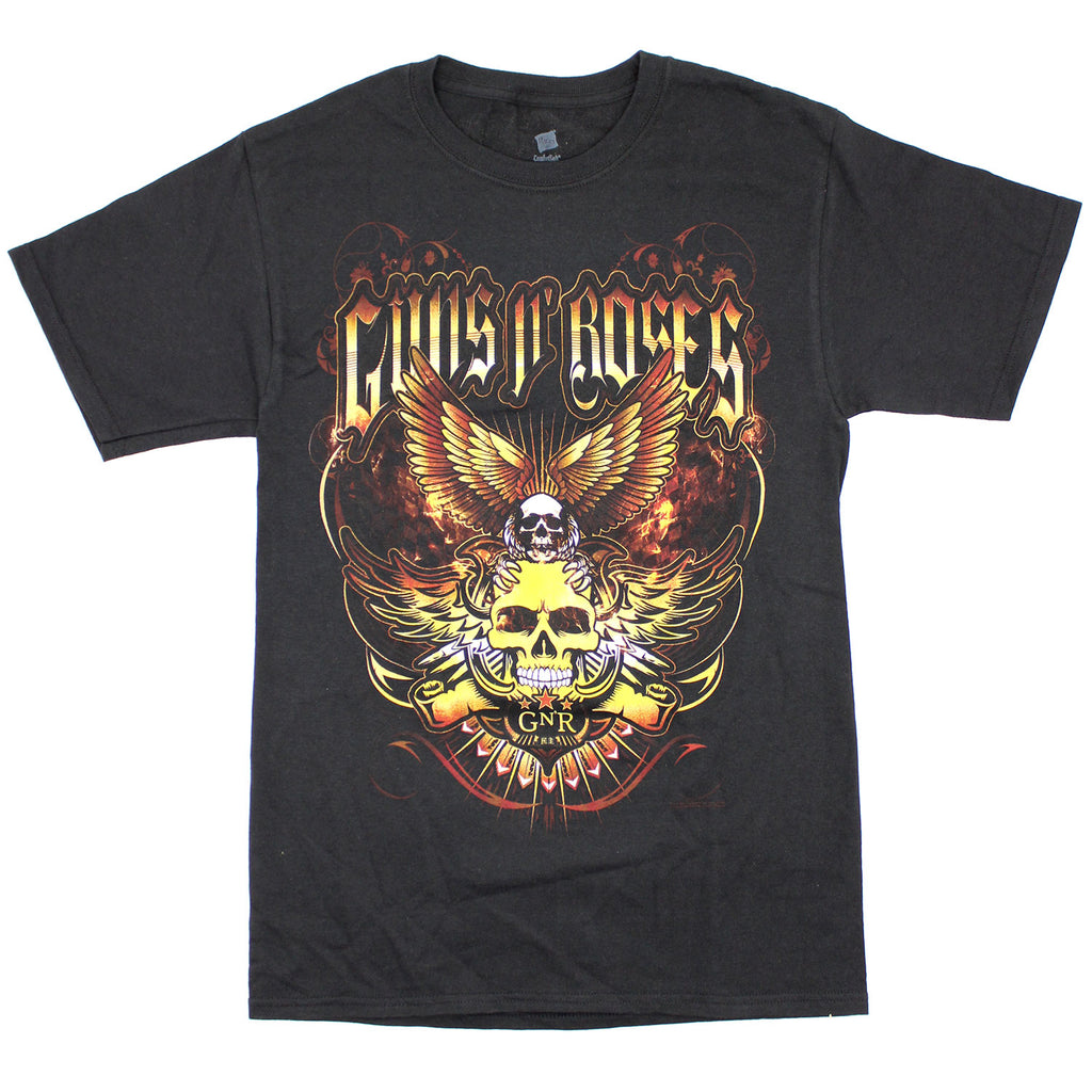 Guns N Roses Skulls With Eagle Wings & GN'R Logo T-shirt 440839 ...