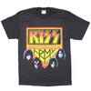 KISS Army Logo With 4 Makeup Faces T-shirt