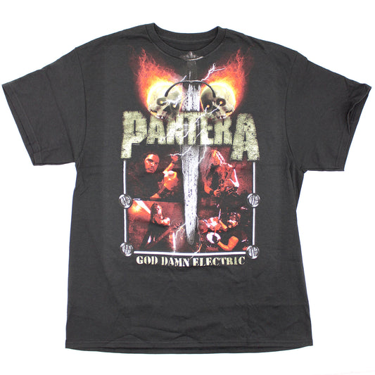 Pantera Lightning Skulls Tee T-shirt